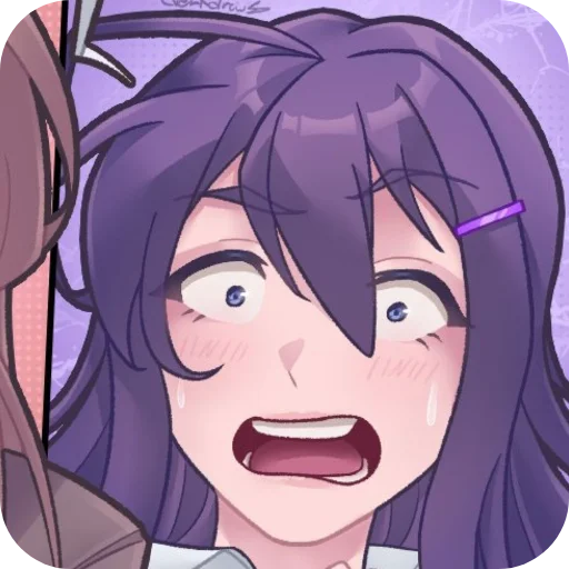 👄 Стикер «DDLC YURI ;; stickers» для Telegram