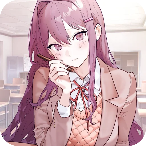 👄 Стикер «DDLC YURI ;; stickers» для Telegram