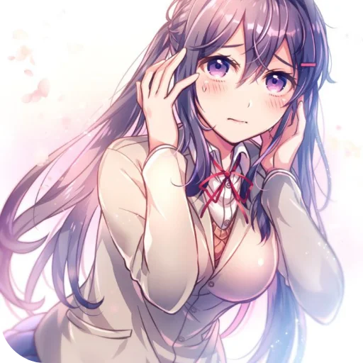 💇 Стикер «DDLC YURI ;; stickers» для Telegram