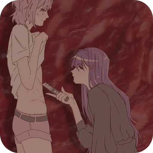 📖 Стикер «DDLC YURI ;; stickers» для Telegram