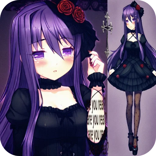 💇 Стикер «DDLC YURI ;; stickers» для Telegram