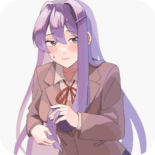 💇 Стикер «DDLC YURI ;; stickers» для Telegram