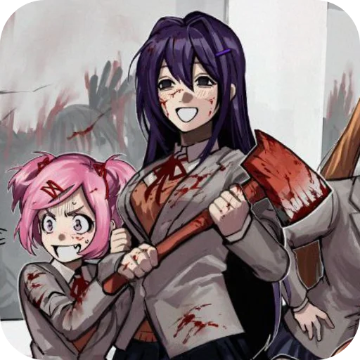 📖 Стикер «DDLC YURI ;; stickers» для Telegram