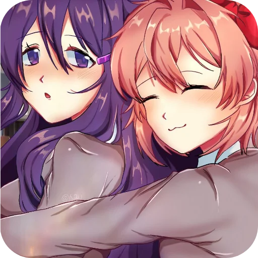 💇 Стикер «DDLC YURI ;; stickers» для Telegram
