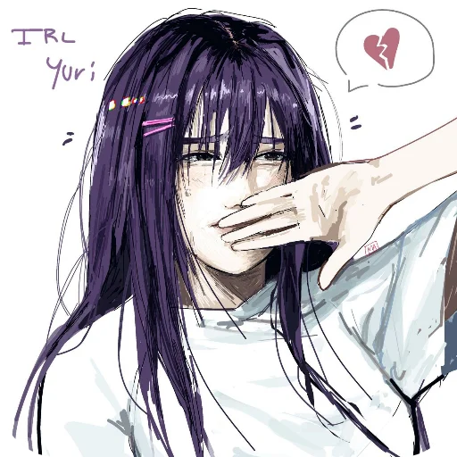 💇 Стикер «DDLC YURI ;; stickers» для Telegram