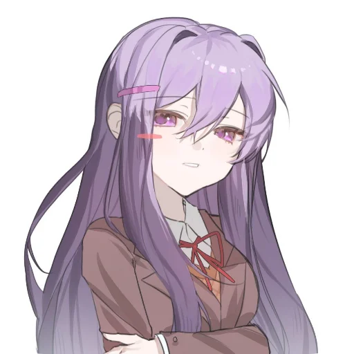 💇 Стикер «DDLC YURI ;; stickers» для Telegram
