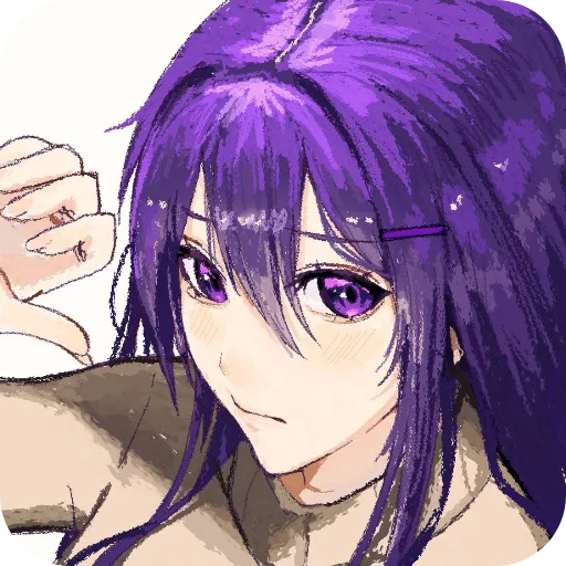💇 Стикер «DDLC YURI ;; stickers» для Telegram