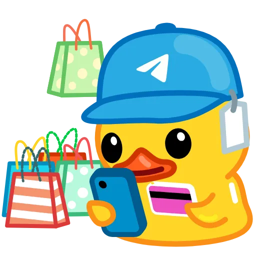 🛍 Эмодзи «Telegram Duck X» для Telegram