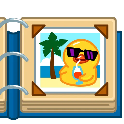 📕 Эмодзи «Telegram Duck X» для Telegram