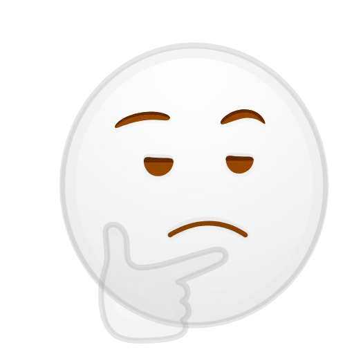 🤔 Эмодзи «Clear and Transparent -» для Telegram