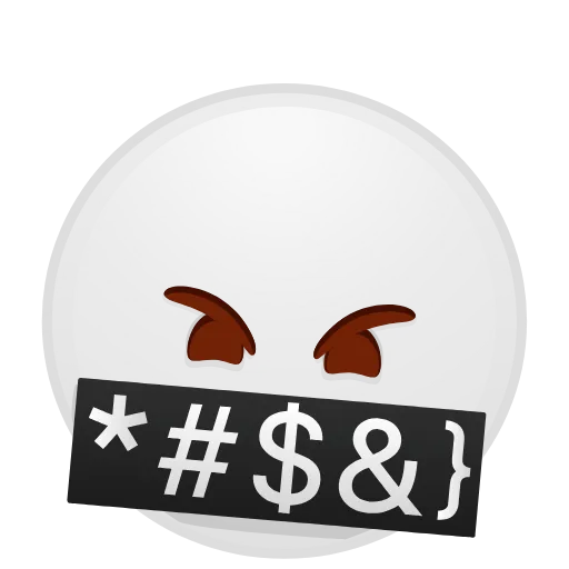 🤬 Эмодзи «Clear and Transparent -» для Telegram