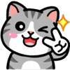 😉 Эмодзи «❤ DOUHUA Cat» для Telegram