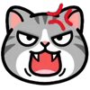 😡 Эмодзи «❤ DOUHUA Cat» для Telegram