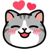 ❤️ Эмодзи «❤ DOUHUA Cat» для Telegram