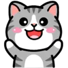 😳 Эмодзи «❤ DOUHUA Cat» для Telegram