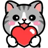 ❤️ Эмодзи «❤ DOUHUA Cat» для Telegram