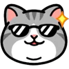 😎 Эмодзи «❤ DOUHUA Cat» для Telegram