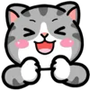 👏 Эмодзи «❤ DOUHUA Cat» для Telegram