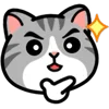 🤔 Эмодзи «❤ DOUHUA Cat» для Telegram