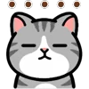 😐 Эмодзи «❤ DOUHUA Cat» для Telegram