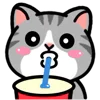 🥤 Эмодзи «❤ DOUHUA Cat» для Telegram