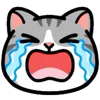 😭 Эмодзи «❤ DOUHUA Cat» для Telegram