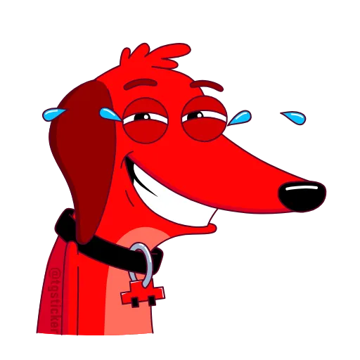 😂 Стикер «Taxi Dachshund» для Telegram