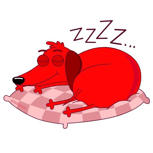💤 Стикер «Taxi Dachshund» для Telegram
