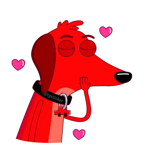 😘 Стикер «Taxi Dachshund» для Telegram