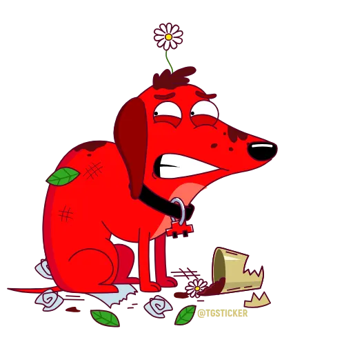 😬 Стикер «Taxi Dachshund» для Telegram