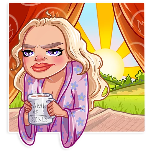 😒 Стикер «Daenerys Targaryen» для Telegram
