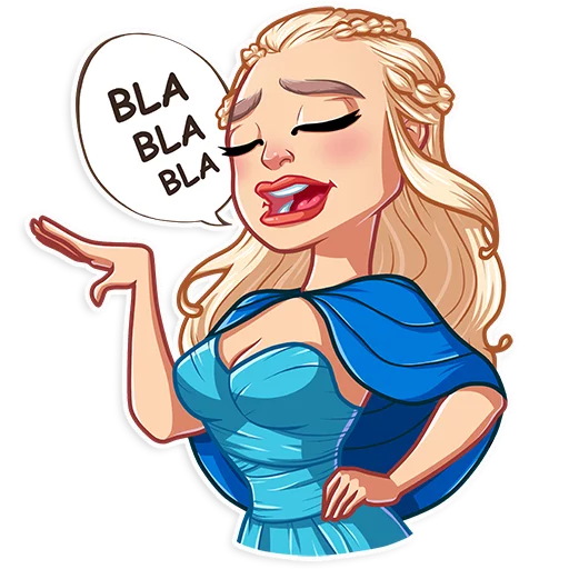 😑 Стикер «Daenerys Targaryen» для Telegram