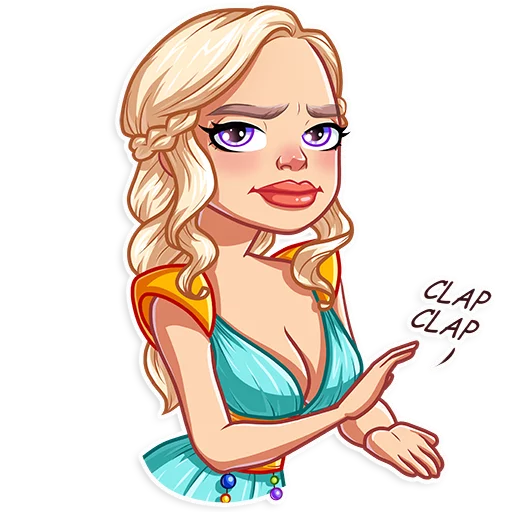 😐 Стикер «Daenerys Targaryen» для Telegram