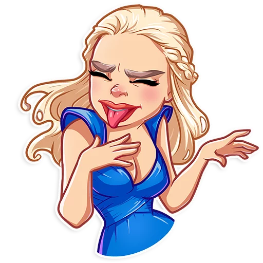 😝 Стикер «Daenerys Targaryen» для Telegram