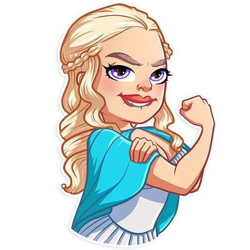 💪 Стикер «Daenerys Targaryen» для Telegram