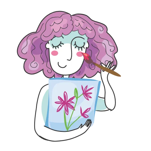 👩‍🎨 Эмодзи «Дамочка» для Telegram