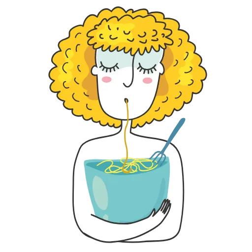 🍜 Эмодзи «Дамочка» для Telegram