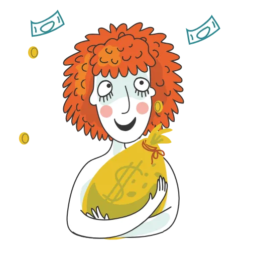🤑 Эмодзи «Дамочка» для Telegram