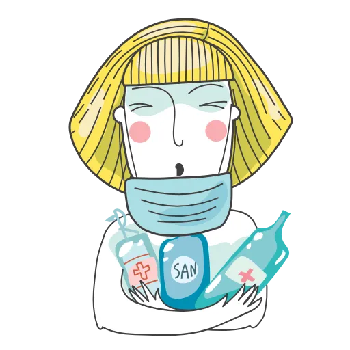 😷 Эмодзи «Дамочка» для Telegram