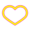 ❤️ Эмодзи «Яркие жёлтые буквы» для Telegram