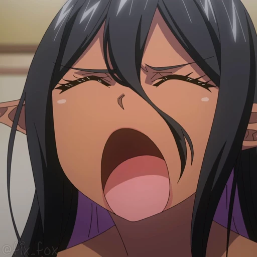 😣 Стикер «Yandere Dark Elf» для Telegram