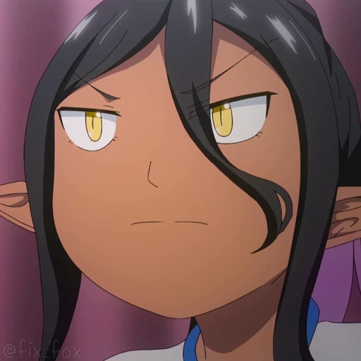 ☹️ Стикер «Yandere Dark Elf» для Telegram