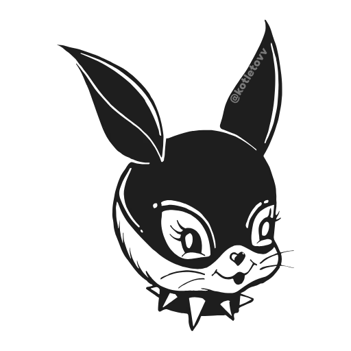 🐰 Эмодзи «Dark Vibes» для Telegram