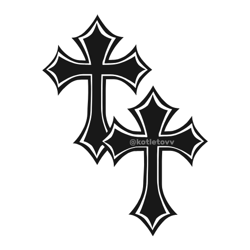 ✝️ Эмодзи «Dark Vibes» для Telegram