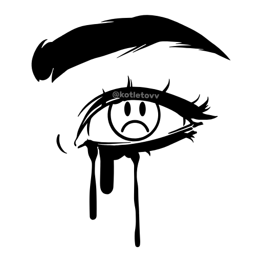 😭 Эмодзи «Dark Vibes» для Telegram