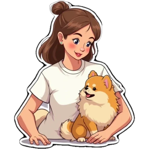 🐕 Стикер «Даша» для Telegram