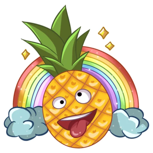 🤪 Стикер «Ананасики» для Telegram