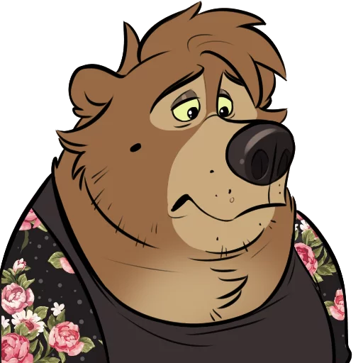 😔 Стикер «Dead Bear» для Telegram