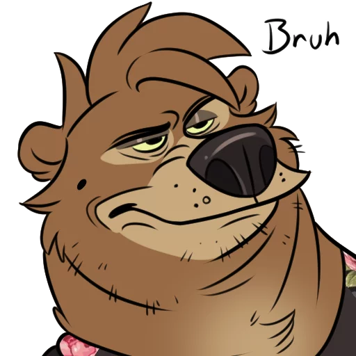 😑 Стикер «Dead Bear» для Telegram