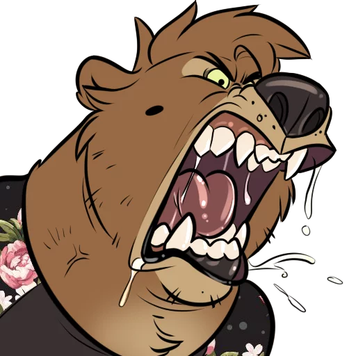 😡 Стикер «Dead Bear» для Telegram
